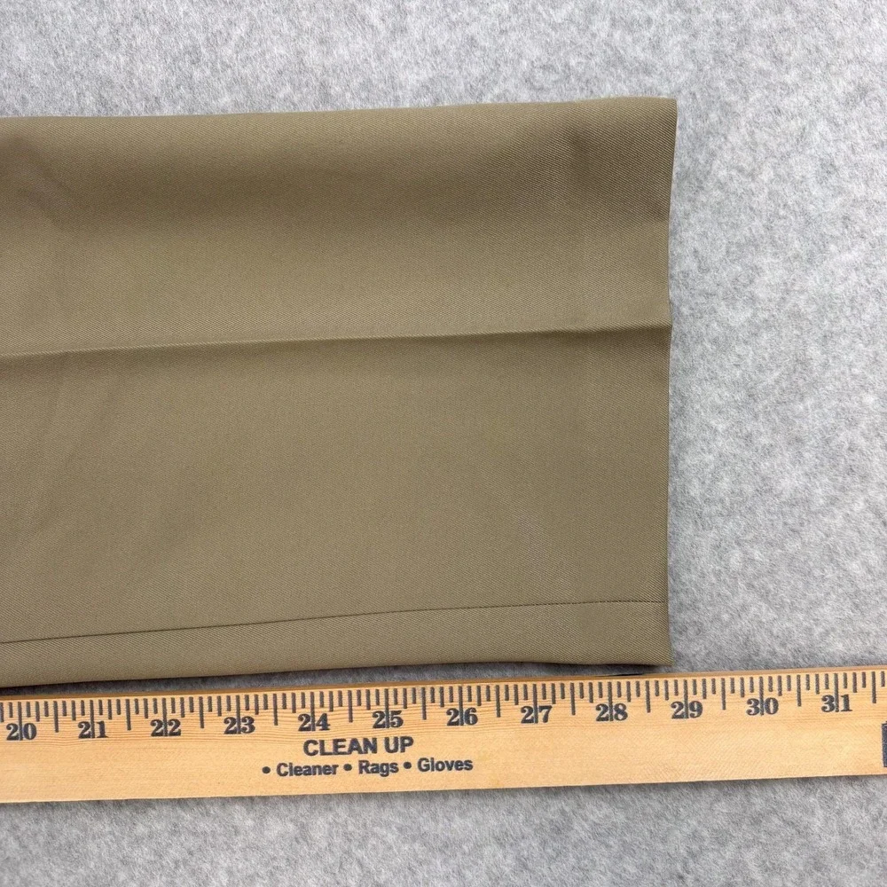 Van Heusen Traveler Dress Pants Mens 32x29 Beige Non Iron Microfiber NEW $60